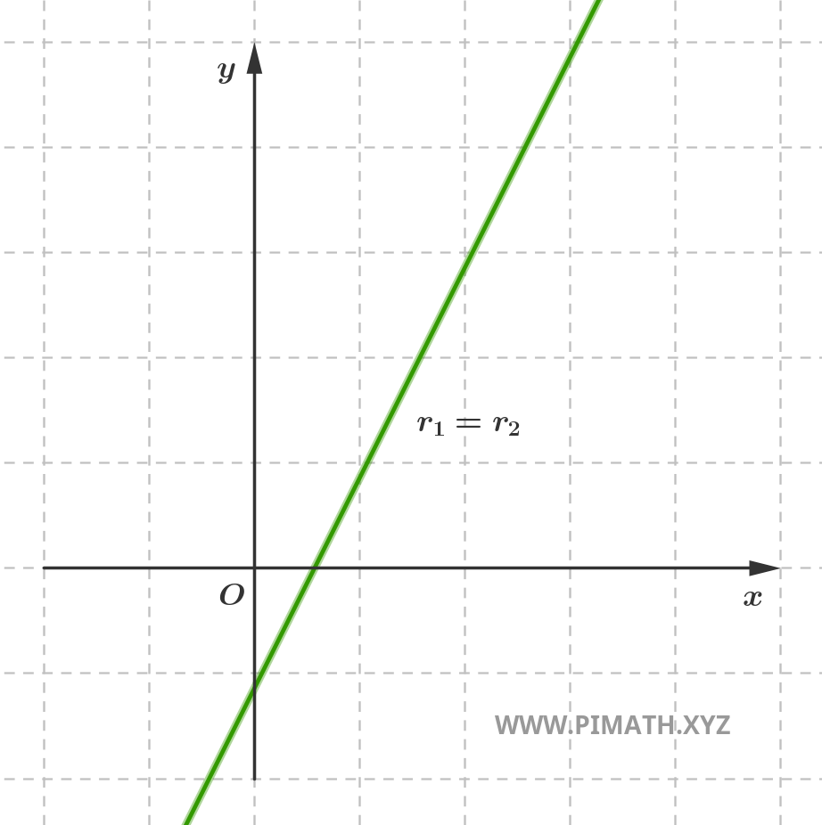 Graph Representing Two Coincident Lines